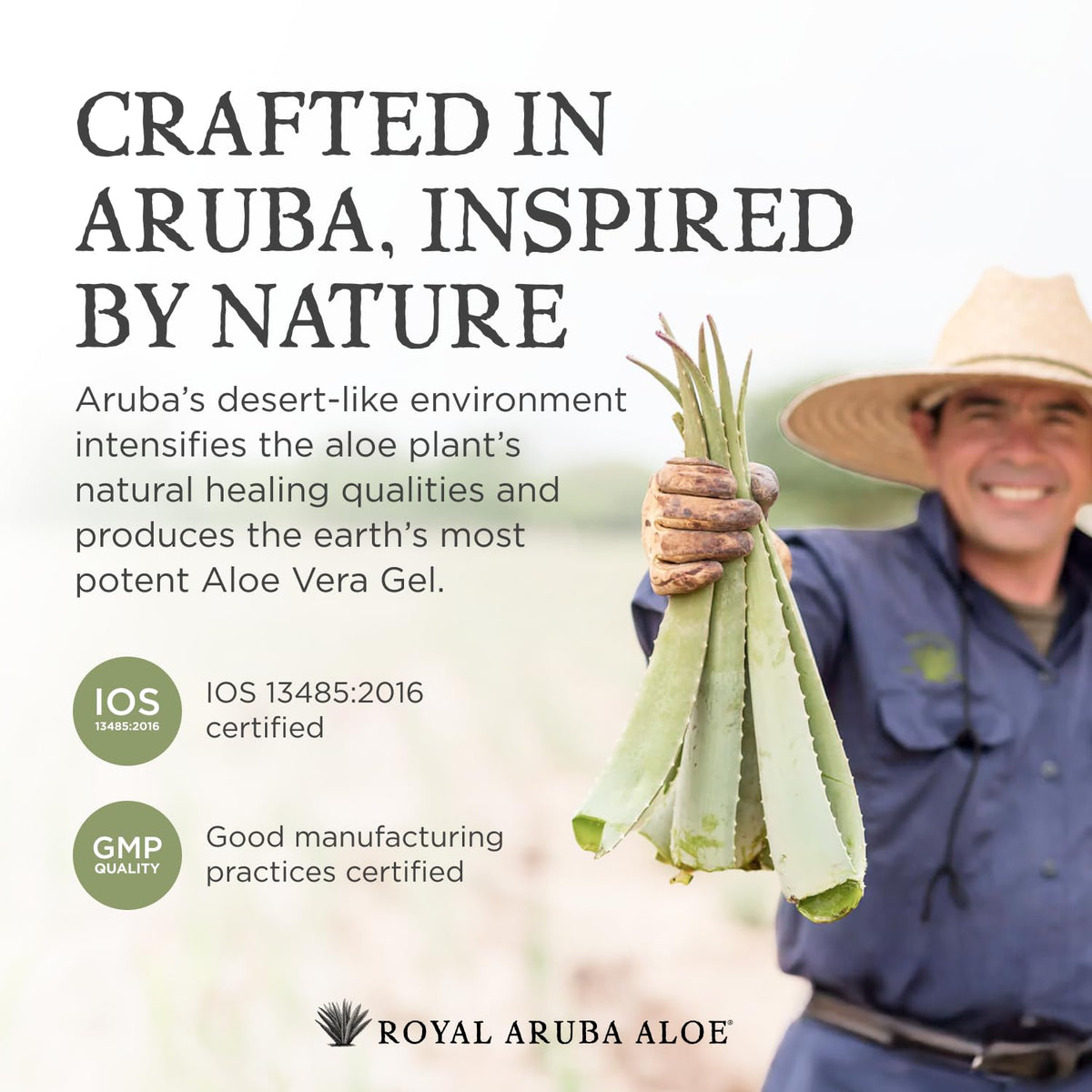 ARUBA ALOE tube staged with beach towel highlighting water-resistant use