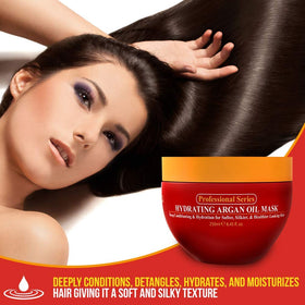 Arvazallia being applied to hair strands improving detangling and softness