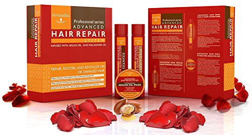 Arvazallia in use on wet hair showing mask application for deep hydration