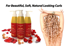 Arvazallia product beside argan nuts and oil showing nourishing ingredient benefit
