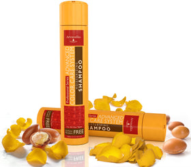 Arvazallia shampoo texture with argan and macadamia oils for hydration