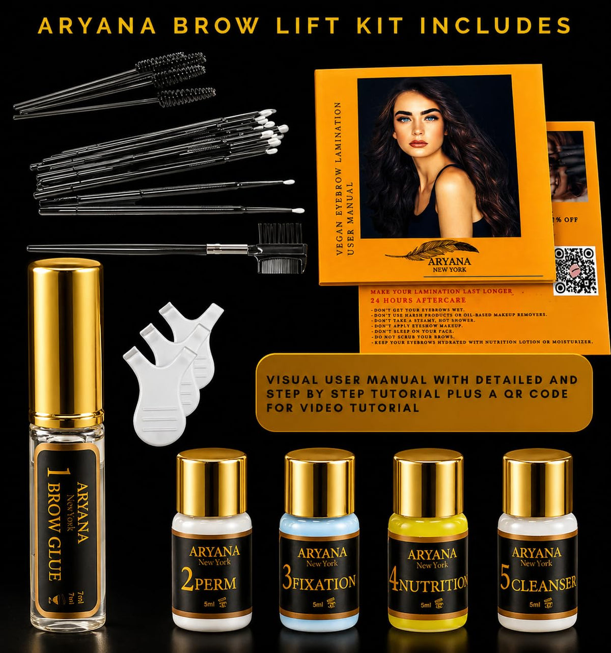 ARYANA NEW YORK close-up texture of lifting lotion showing smooth, controlled formulation
