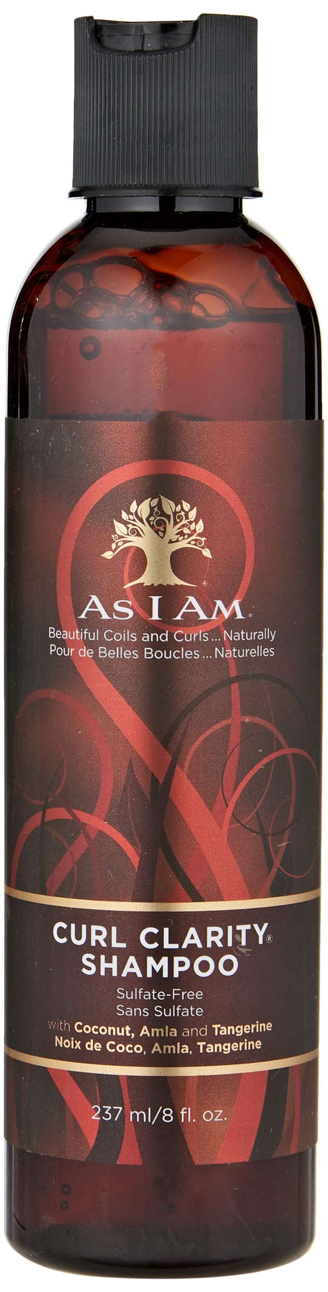 As I Am in bathroom being applied to wet curls showing refreshed definition benefit