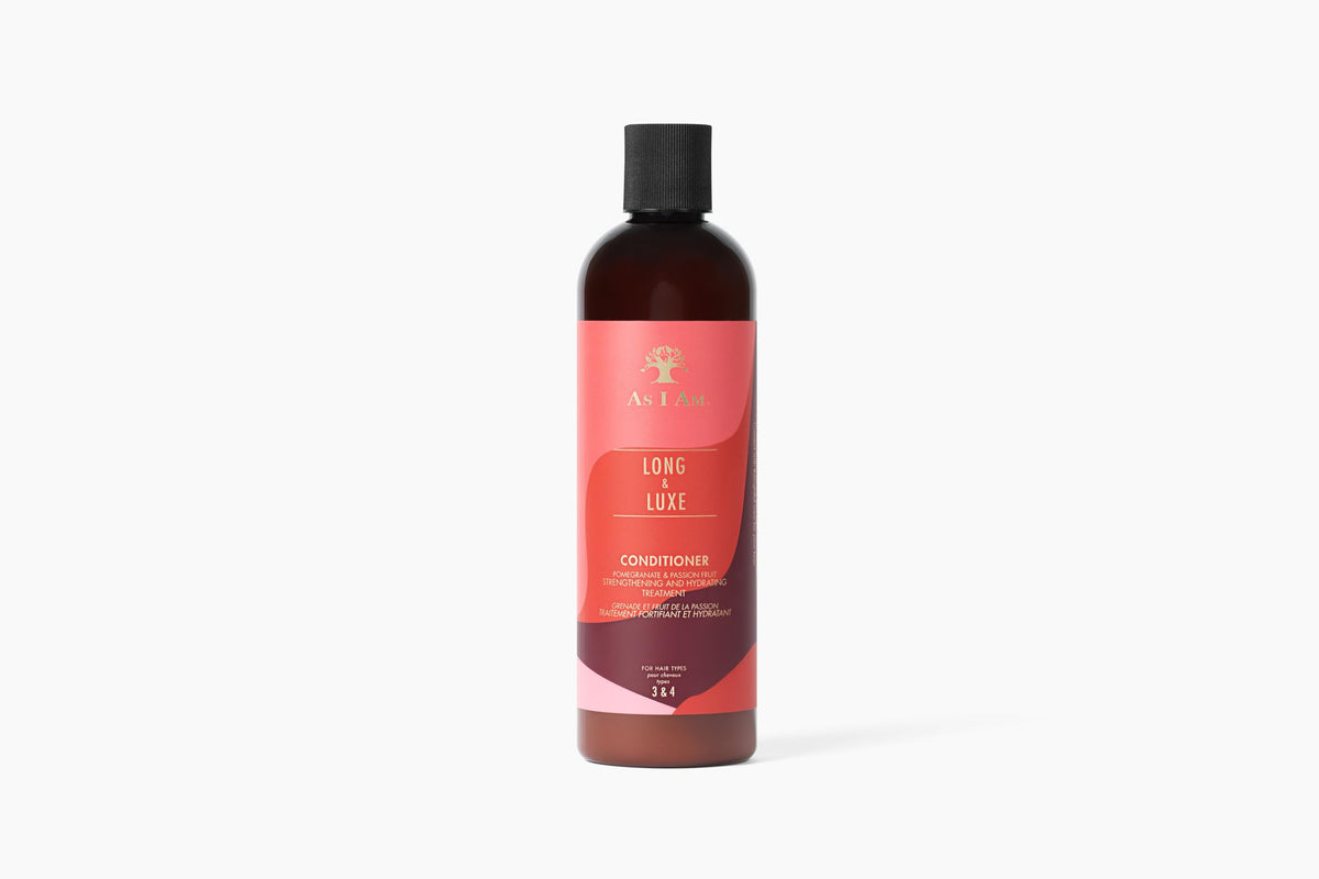As I Am front bottle view showing label and nourishing formula benefits