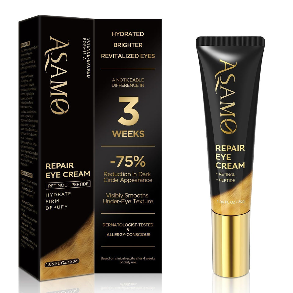 ASAMO jar front view showing sleek packaging and compact size benefit