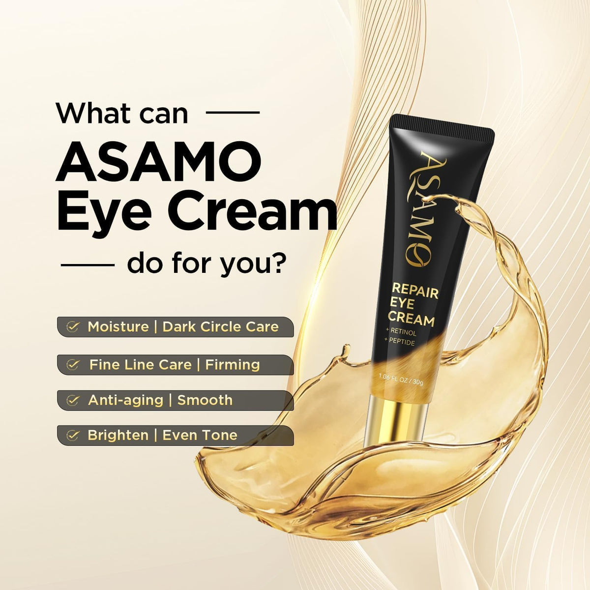 ASAMO creamy texture close-up demonstrating smooth hydration