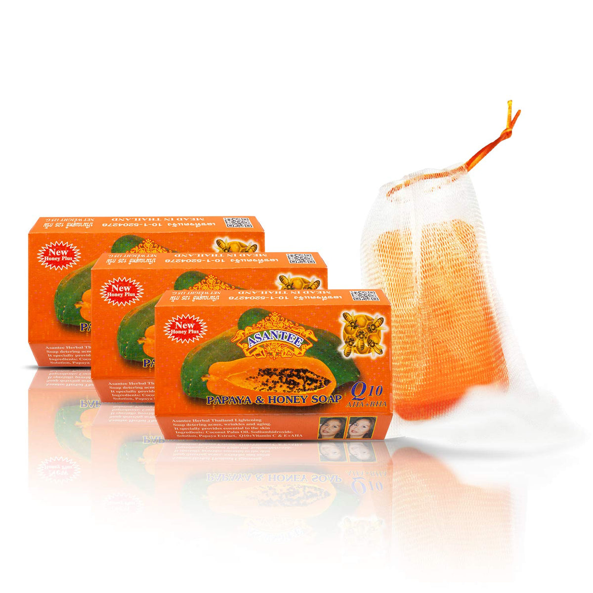 ASANTEE foam lather in hand demonstrating gentle cleansing and easy rinse benefit