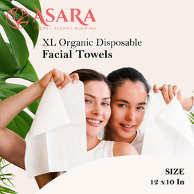 ASARA NEW YORK PROBIOTIC SKIN SCIENCE towel being wetted to activate makeup removal