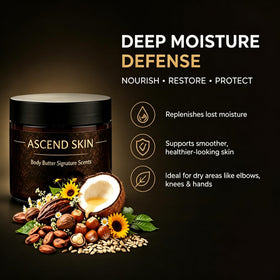 ASCEND SKIN applied on forearm demonstrating fast absorption and non-greasy finish