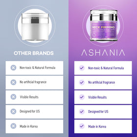 Ashania product label highlighting peptides, adenosine and K-beauty origin