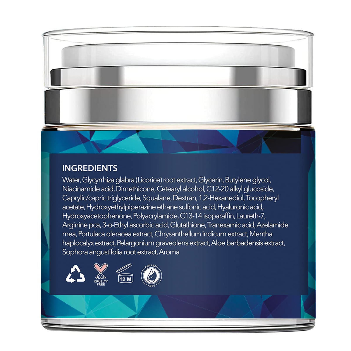Ashania serum absorbed on cheek close-up showing non-greasy radiant finish benefit