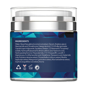Ashania serum absorbed on cheek close-up showing non-greasy radiant finish benefit