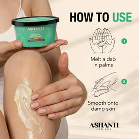 Ashanti Naturals used on hair ends to illustrate added shine and frizz control