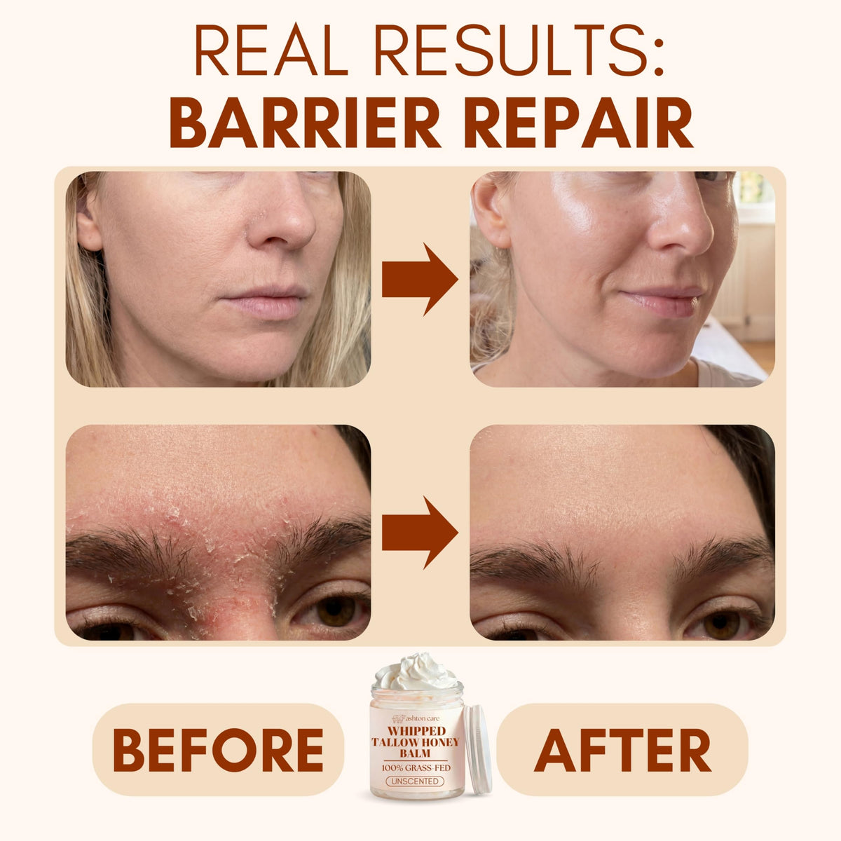 ASHTON CARE honey swirls in balm highlighting moisture-retaining property