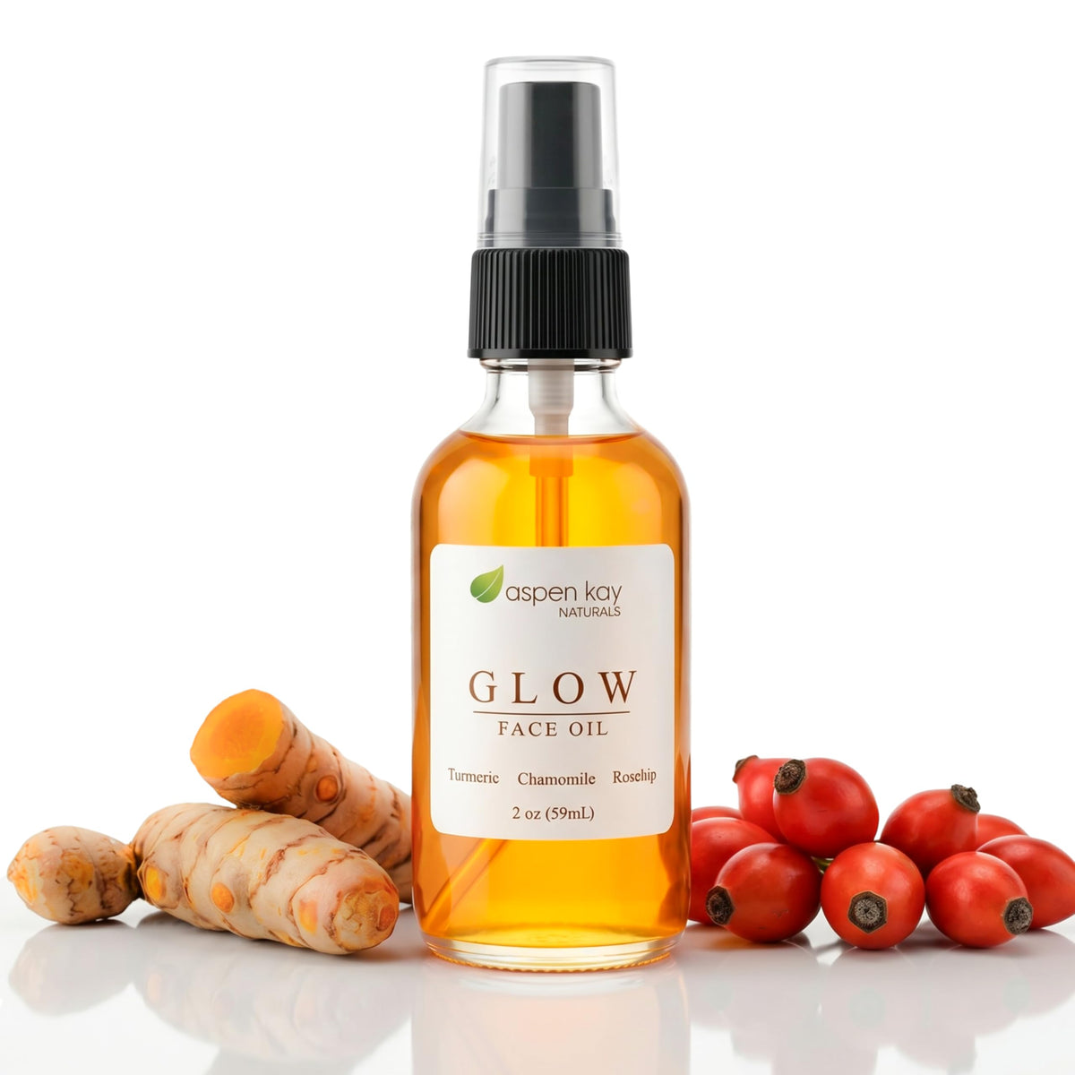 Aspen Kay Naturals front packaging showing bottle and label benefits
