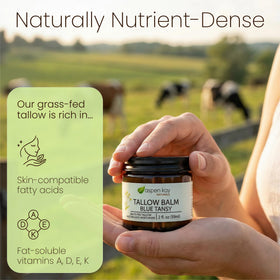 Aspen Kay Naturals open jar texture closeup, showing creamy meltable balm for easy absorption