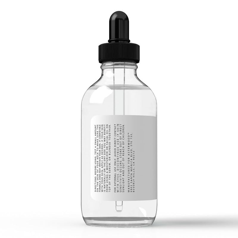 Asterwood bottle styled on bathroom shelf offering everyday skincare lifestyle appeal