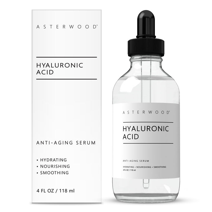 Asterwood front bottle on white surface showing clean minimalist design and brand