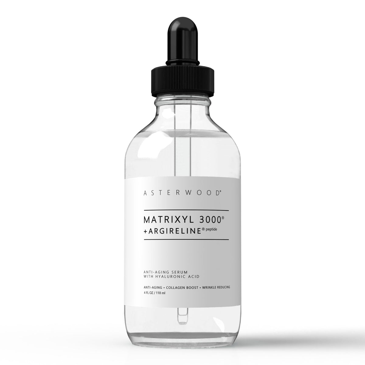 Asterwood front packaging showing clean bottle and product branding benefit hydration