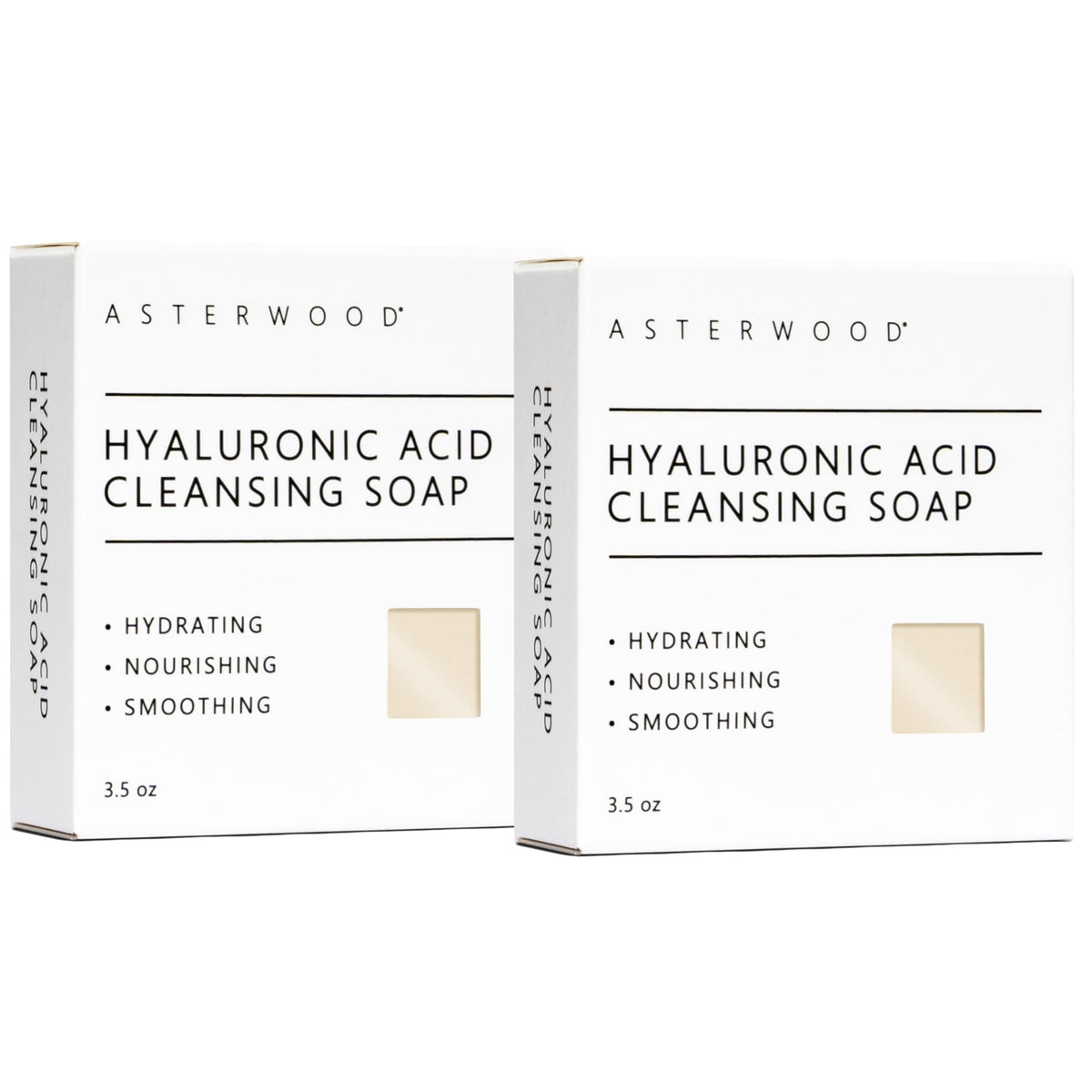 Asterwood front packaging showing fragrance-free hydrating bar benefit