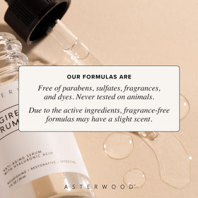 Asterwood visual of hyaluronic acid ingredient emphasizing hydration boost benefit