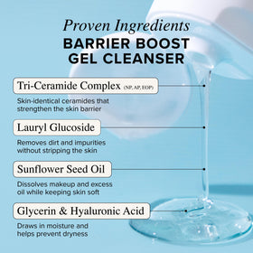 Asterwood label close-up listing ceramides, hyaluronic acid, niacinamide