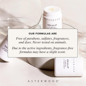 Asterwood lifestyle application on lips demonstrating fuller, smoother appearance
