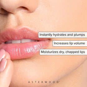 Asterwood open applicator revealing balm tip for easy daily application