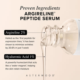 Asterwood pipette dispensing serum onto fingertip highlighting precise control benefit