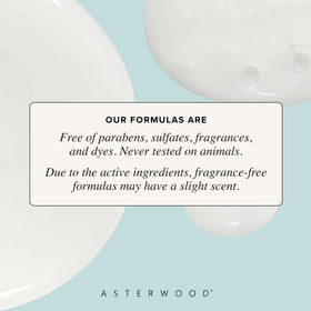 Asterwood serum on hand demonstrating quick absorption and hydrated skin appearance