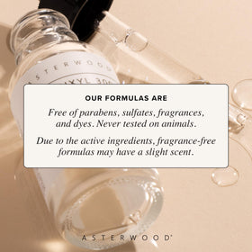 Asterwood serum applied to face in routine supporting daily use