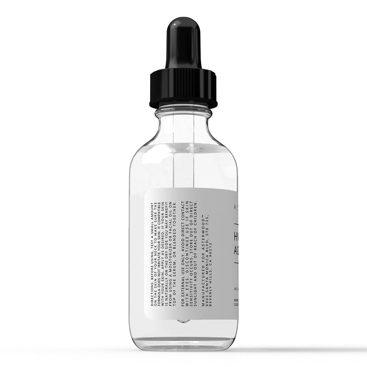 Asterwood serum on bathroom counter within skincare routine for daily-use convenience