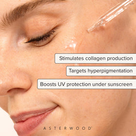 Asterwood dropper dispensing a clear drop highlighting precision application