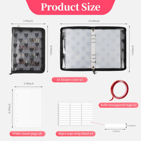 ASTONFOG double-sided tape strips and two clear nail art tape rolls for secure mounting