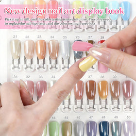 ASTONFOG swatch book on a salon station aiding client consultations and choices