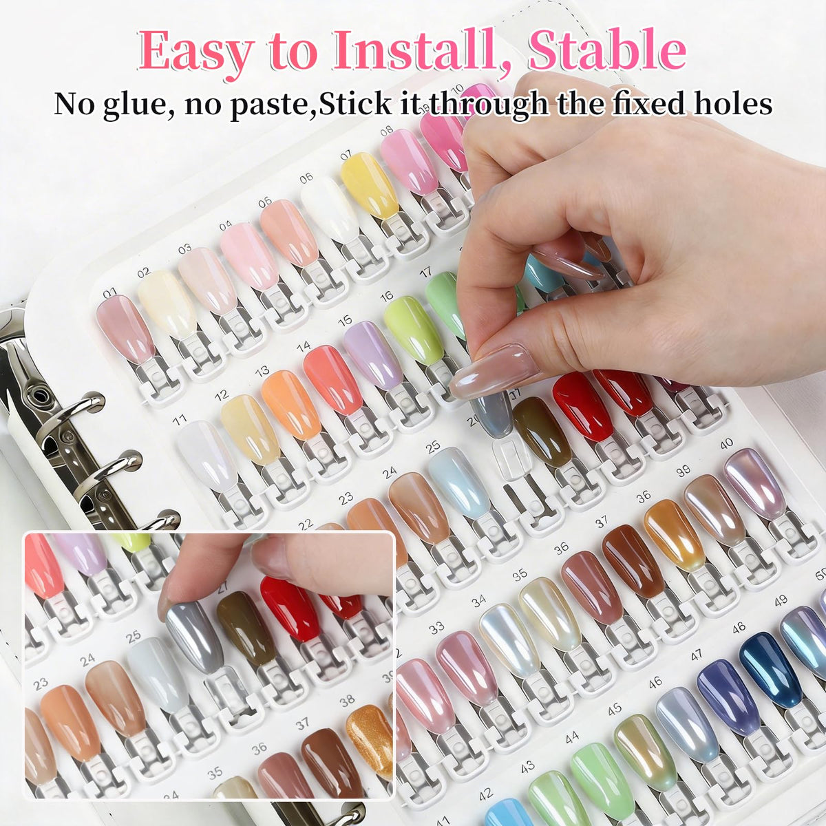 ASTONFOG open pages with 150 clear tips visible for quick color comparison
