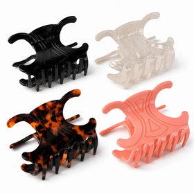 Astrumify front view of four butterfly clips shows stylish finish and secure hold
