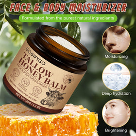 asusxcli open jar with honey drizzle demonstrating natural humectant benefit