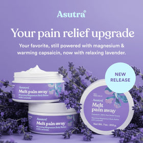 ASUTRA close-up texture of magnesium capsaicin cream showing smooth non-greasy consistency for easy absorption