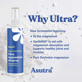 ASUTRA texture on skin illustrating fast absorption and minimal residue