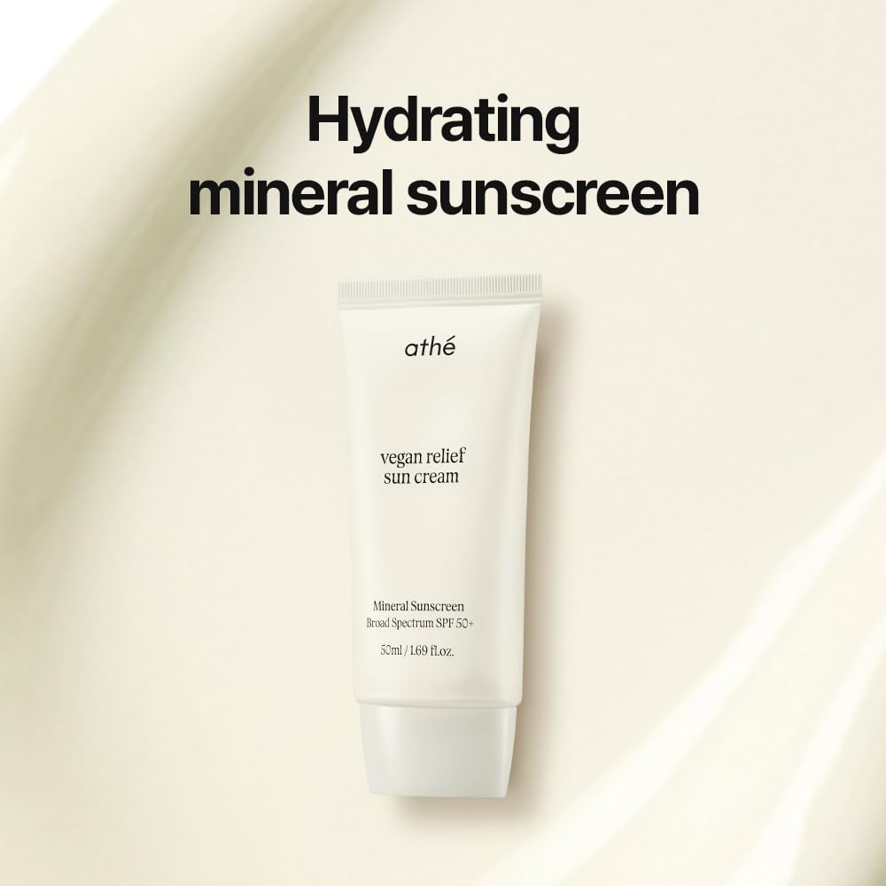 athé sun cream being applied to hand for smooth, even coverage