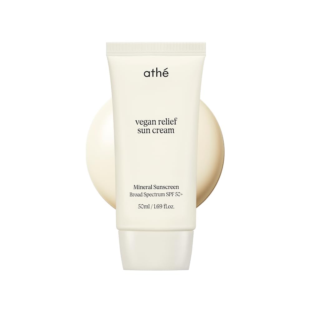 athé front packaging showing SPF 50+ and fragrance‑free benefit