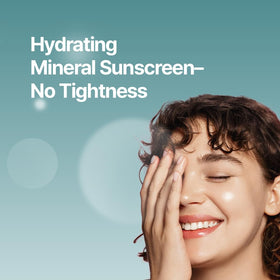 athé applied on face with no white cast for natural finish benefit