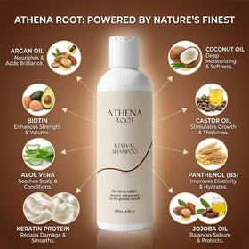 Athena Root bottle in hand scale highlighting travel-friendly 200ml size