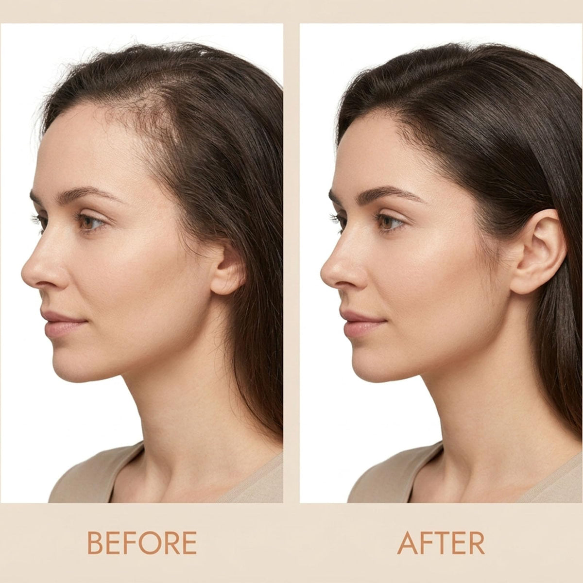 Athena Root in-shower use demonstrating scalp massage for better results