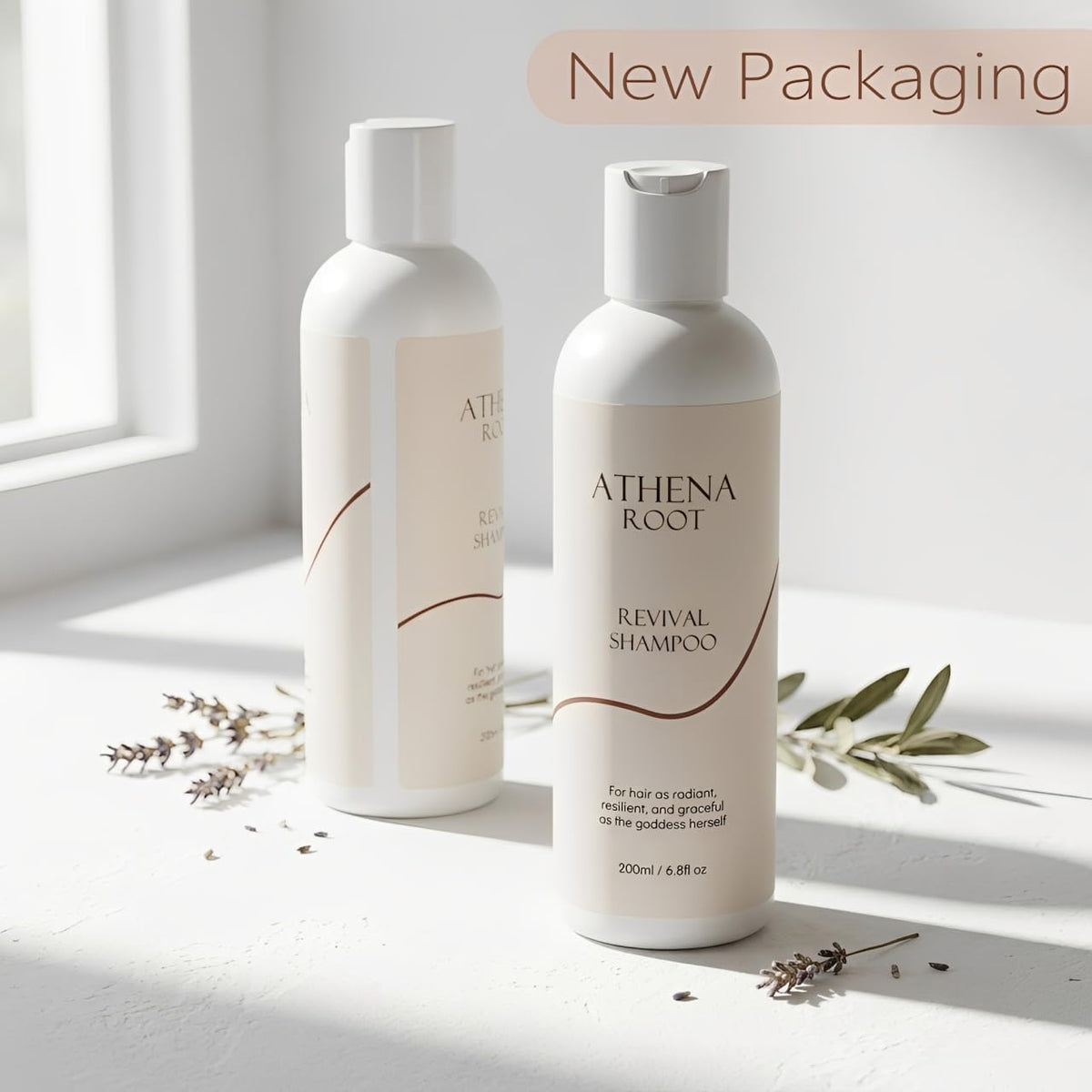 Athena Root label close-up highlighting product information and clarity