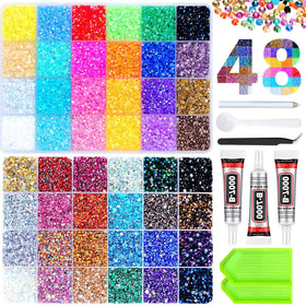 Atifober front packaging showing organized 48-grid kit and vibrant colors for quick selection