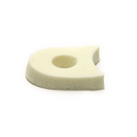 Atlas Biomechanics front pack of 100 toe separator pads showing size and quantity benefit