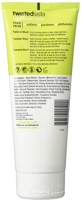 Atlas Ethnic cream texture on hand being applied to curls for hydration