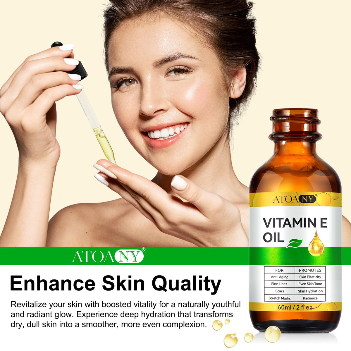 ATOANY bottle on bathroom shelf showing everyday skincare convenience